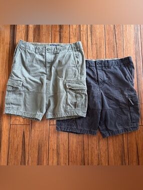 VTG Abercrombie & Fitch Cargo Shorts 1990s Heavy Cotton Adirondack Mens 34